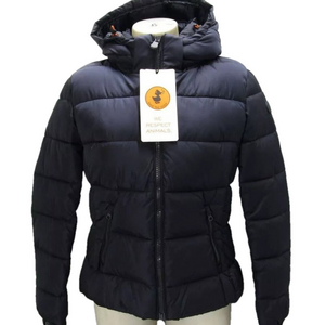 NEW SAVE THE DUCK Womens Amelie Animal Free Puffer Jacket
